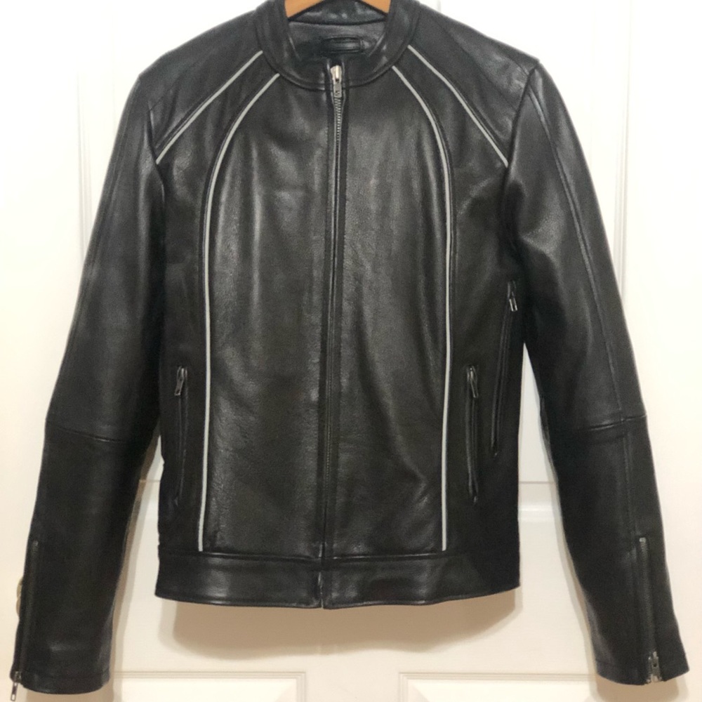 Leather Motorcycle Riding Jacket